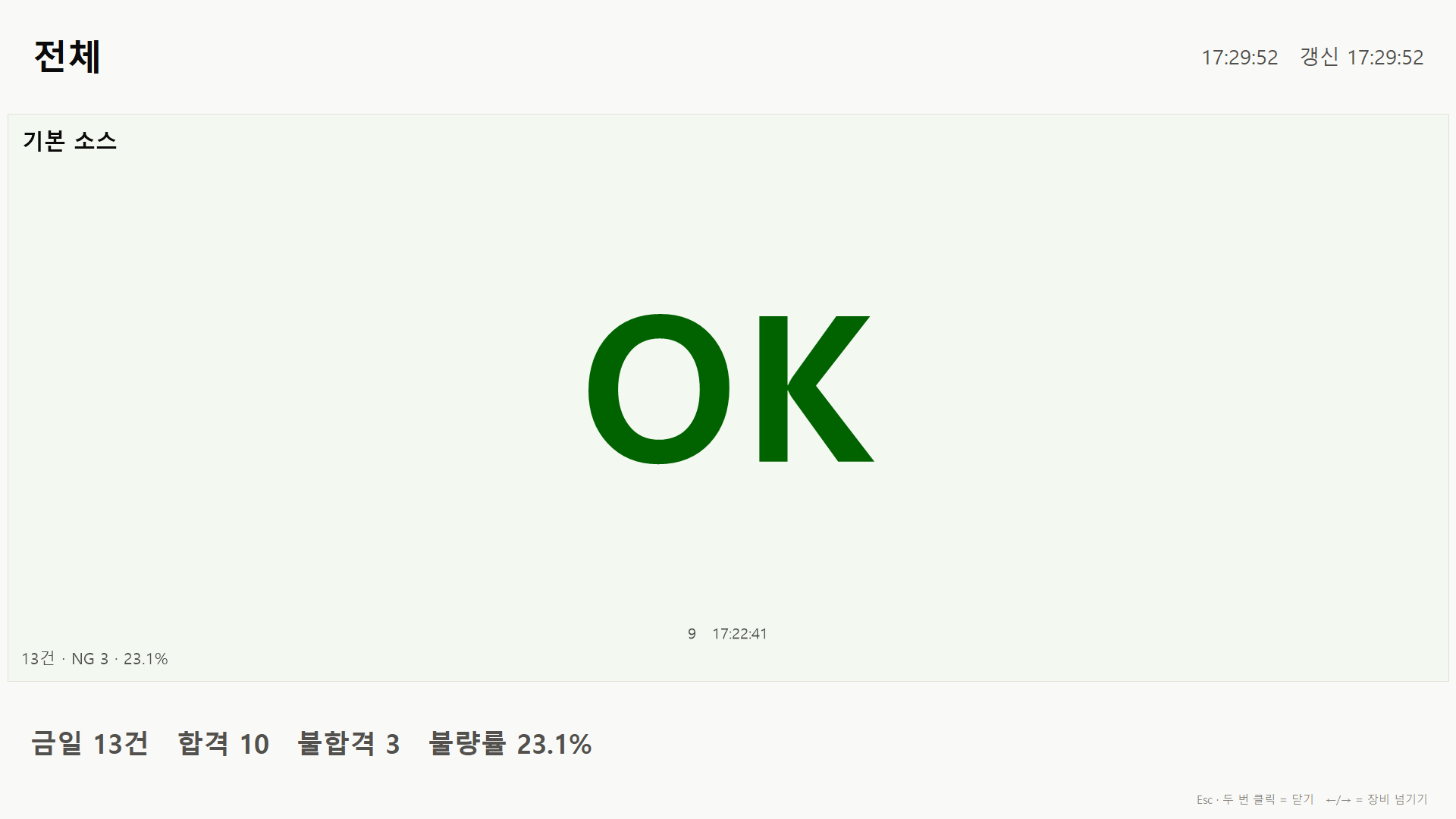 현장 대형 화면